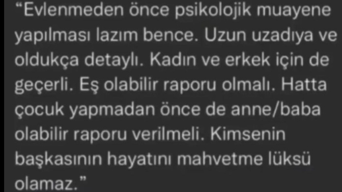 Bir ilişkiye başlamadan önce psikolojik muayene şart olmalı mı?