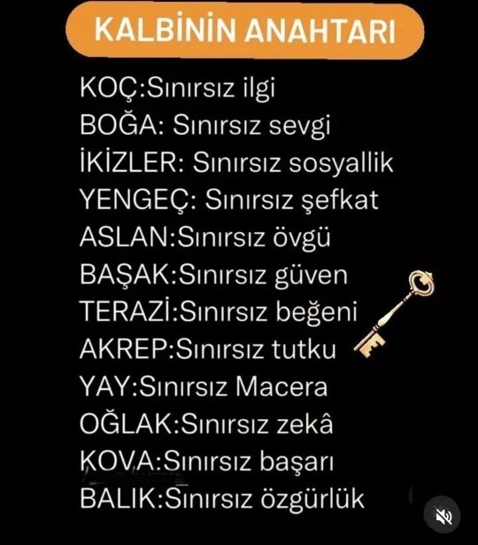 Senin burcuna göre kalbinin anahtarı nedir?