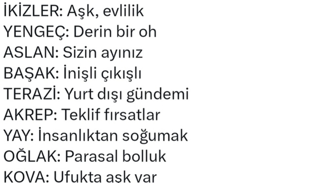 Haziran ayında sizi ne bekliyormuş?