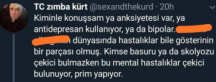 Psikolojik bir rahatsızlığınız var mı?