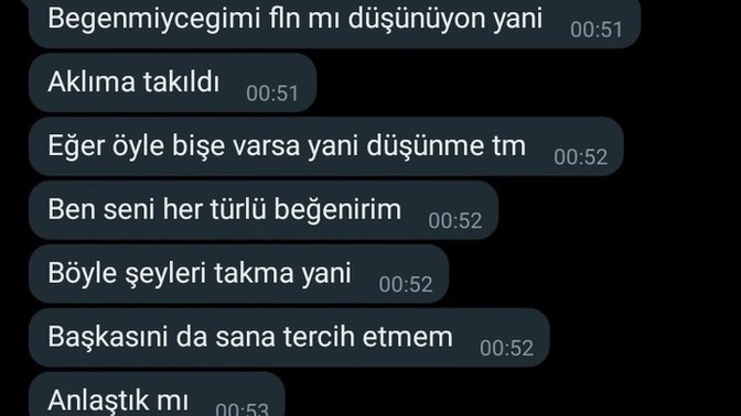 Sevgilim durduk yerde böyle dedi sizce ne demek istedi?