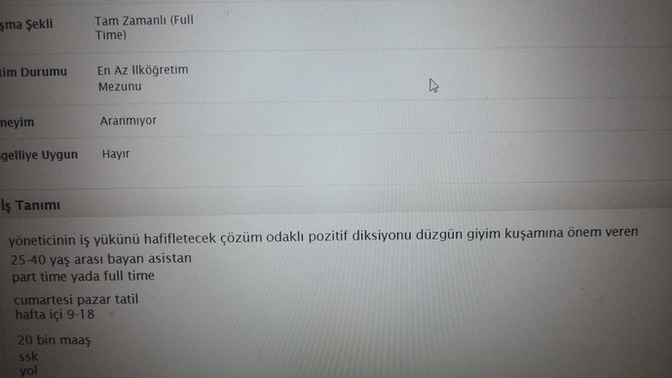 Başvuru yapsam mi sizce?