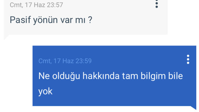 En son size ne soruldu?