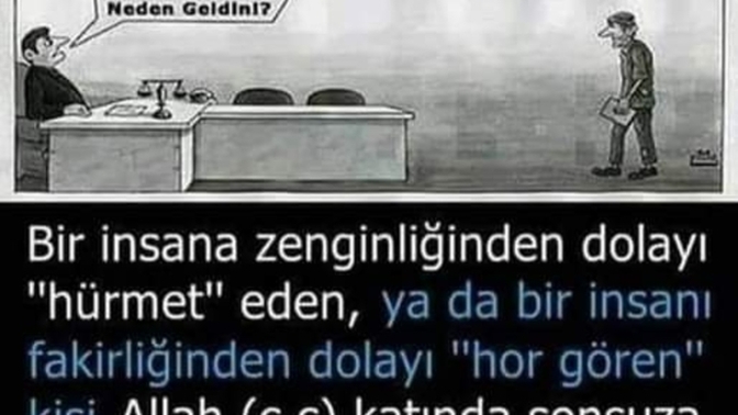 İnsanlara konumlarına ve ekonomik durumuna göremi değer verirsiniz?