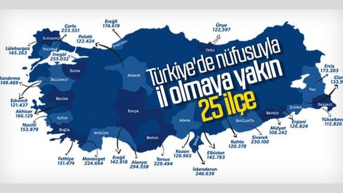 25 ilçe, il oluyor sizce gerekli mi?