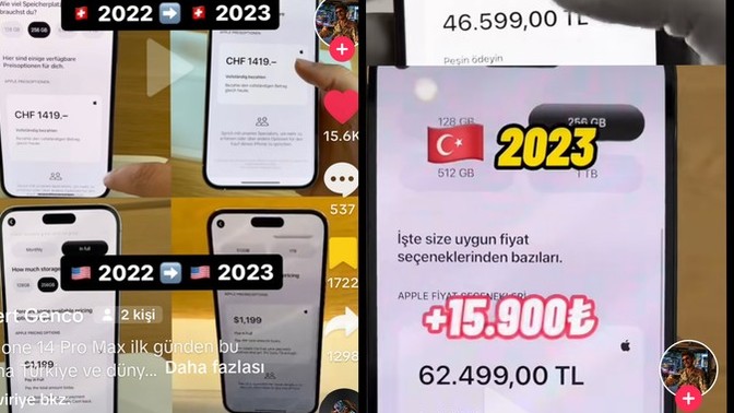 Amerika, İsviçre ve Almanya'da iPhone 14 Pro Max fiyatları sabit kalırken Türkiye'de 15 bin 900₺ zam yemesi gündem oldu düşünceniz?