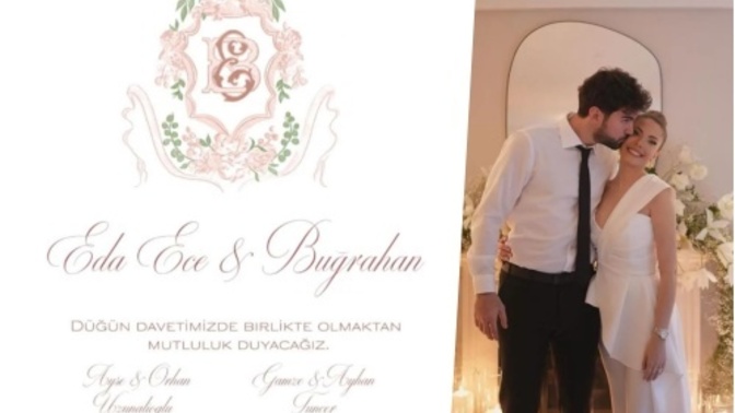 Eda Ece'nin düğün davetiyesi sizce de çok zarif değil mi? Siz nasıl bir davetiye tercih edersiniz?