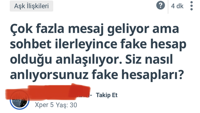Birinin burada feyk olup olmadığını nasıl test edersiniz?