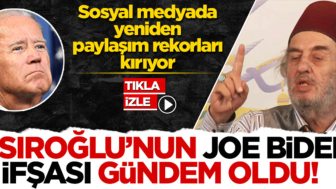 Kadir Mısıroğlu Joe Biden'ı böyle ifşa etmişti. Nasıl mı?