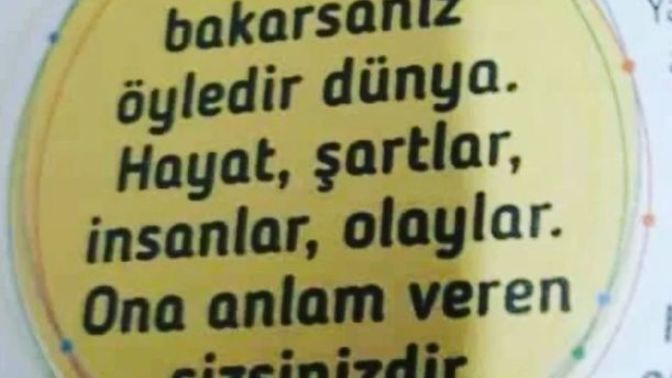 Hayata olan bakış açımız çok önemli. Eksikliklere mi odaklanıyorsun, yoksa olana mı? Ya da eksiklikler var olanı nasıl etkiliyor?