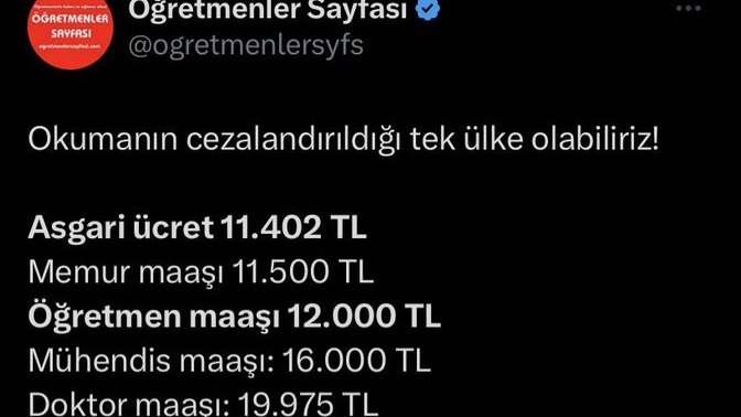 Yeni zammın ardından maaşları asgari ücretliyle eşitlenen öğretmenler duruma tepki göstermesi gündem oldu sizce haklılar mı?