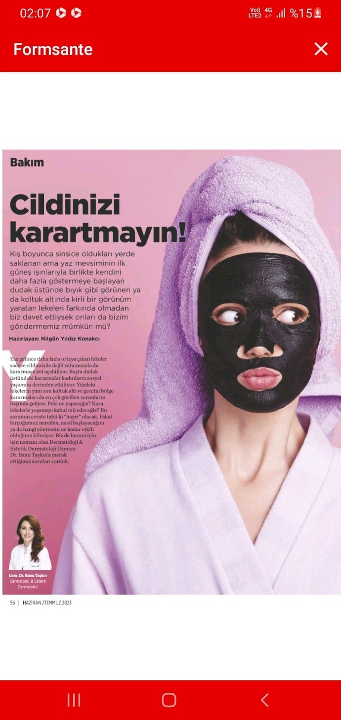 Cilt karama için?
