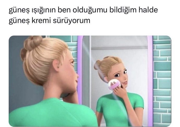 Güneş kremi sürmeyi ihmal etmiyoruz, değil mi?