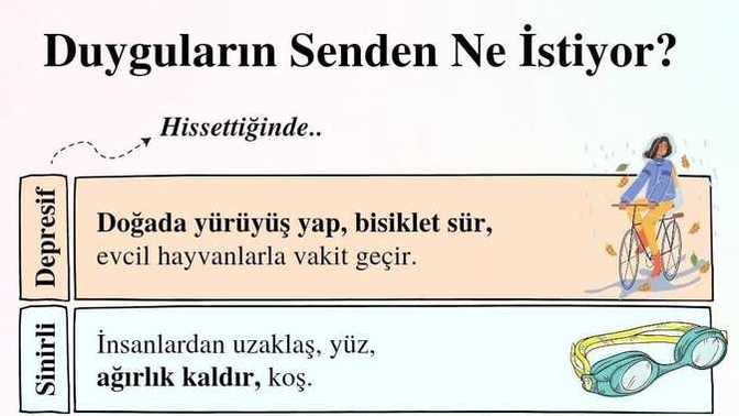 Duygularınızın sizden neler istediğini biliyor musunuz?