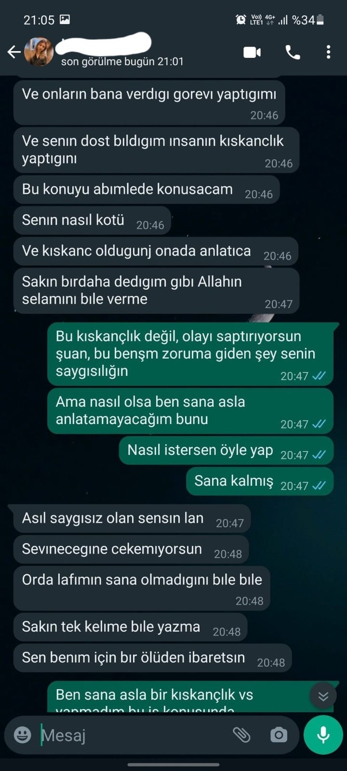 Arkadaşlsr konu biraz uzun, sizce ben haklı mıyım haksız mı?