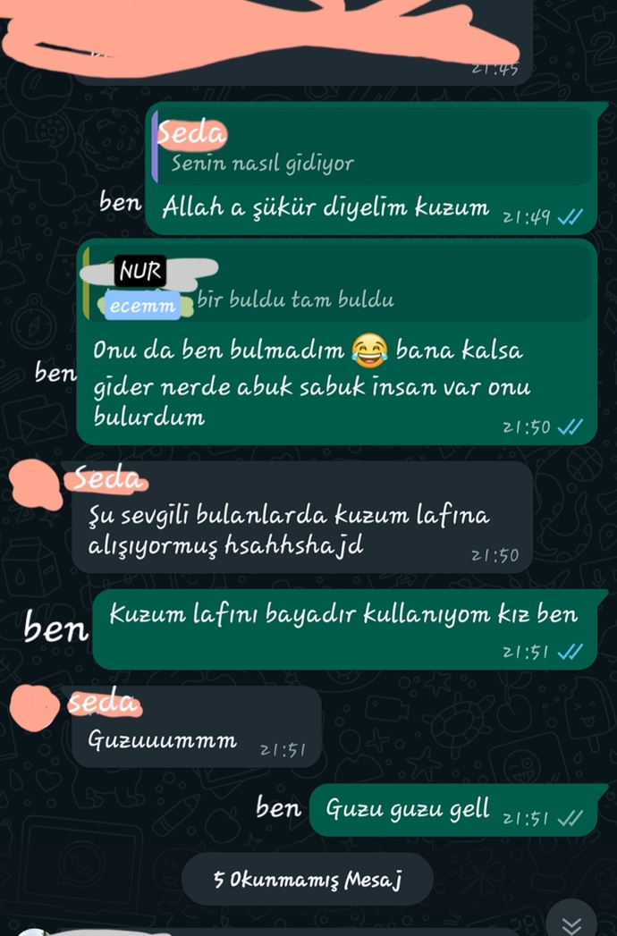 Böyle bir grup konuşmasında art niyet var mı sizce?