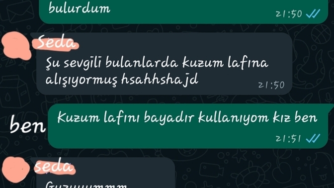 Böyle bir grup konuşmasında art niyet var mı sizce?