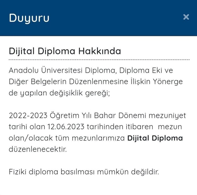Üniversiteler dijital diplomaya geçiyor! Diplomanızı basılı mı yoksa dijital mi isterdiniz?