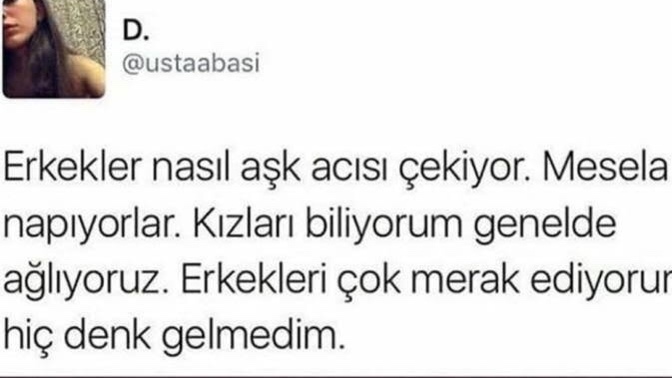 Erkekler de aşk acısı çeker mi?