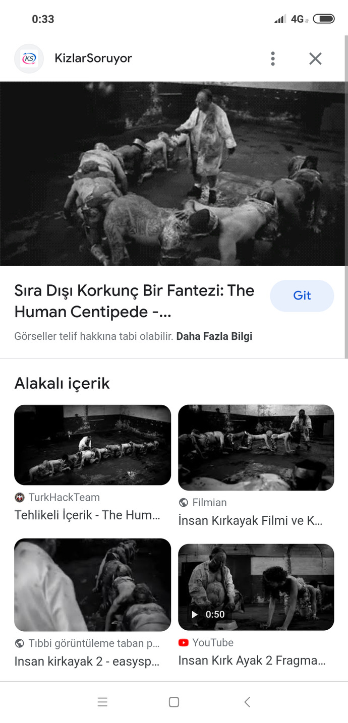 İzlediğiniz en mide bulandırıcı film neydi?