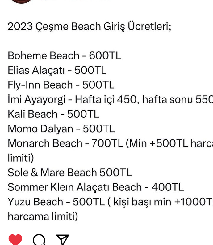 2023 Çeşme tatil giriş ücretleri bu sene tatil yapacak mısınız?