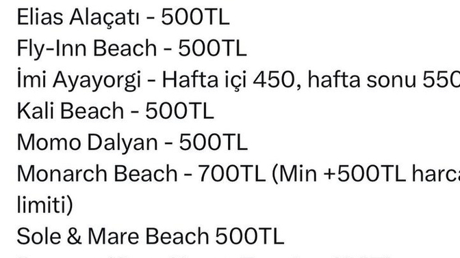 2023 Çeşme tatil giriş ücretleri bu sene tatil yapacak mısınız?