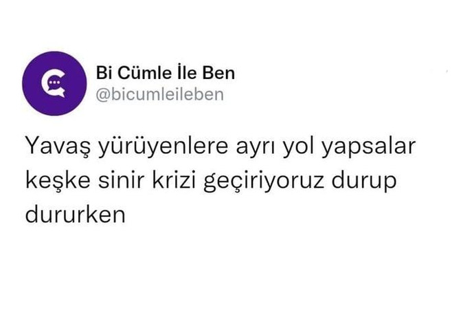 Yolda yavaş yürüyenlere ayrı yol yapılmalı mı?