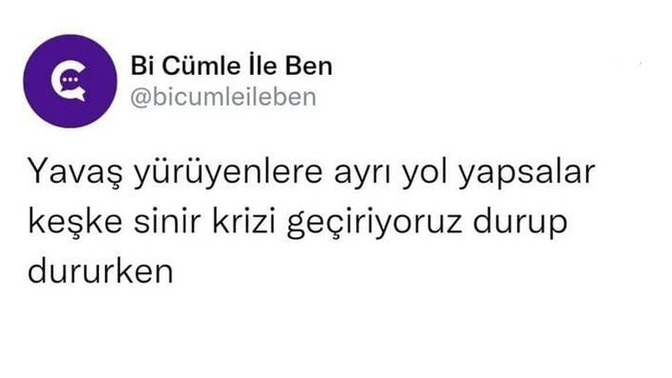 Yolda yavaş yürüyenlere ayrı yol yapılmalı mı?