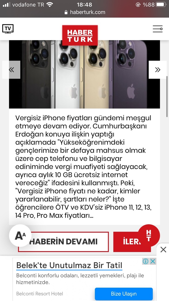 Telefonlar düşücekmiş ÖTV kaldırılıcakmış gençlere?