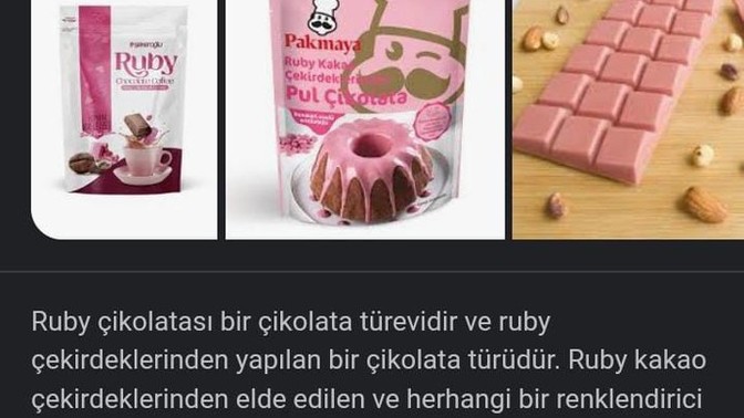 Kendine has pembe renkli bir çikolata kesif edilmiş denemek ister miydiniz?