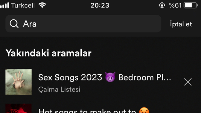 En sonki Spotify arama listeniz nasıl?