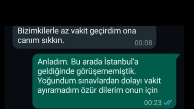 Buluşamadığım için bana bu şekilde yazması doğru mu? Artık yazmamalı mıyım?