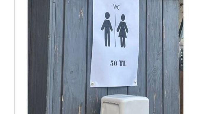 Çeşmede bir tuvaletin kullanım ücreti 50 TL olmuş. Siz 50 TL ile neler yapıyorsunuz?