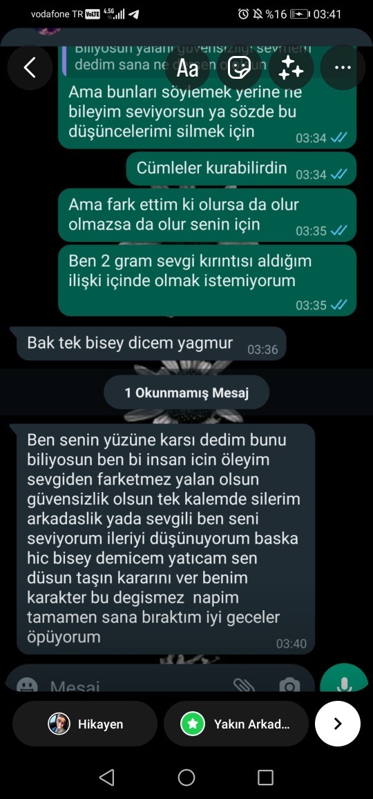 İlgisizsin dedim?