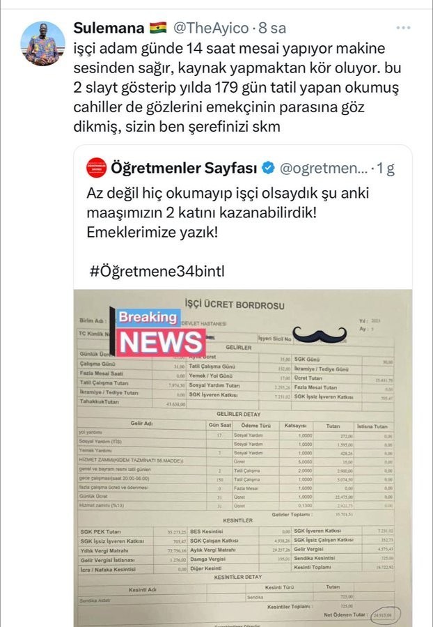 Öğretmen maaşları hakkında ne düşünüyor sunuz?