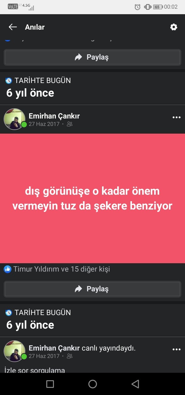 Dış görüşüne onem veren var mı ?