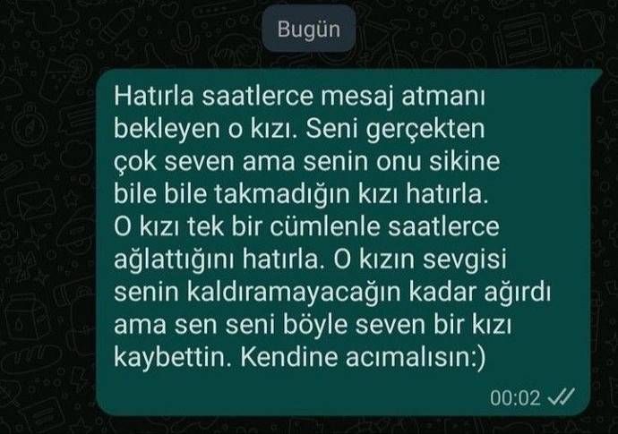 Ayrılık esnasında uzunca mesaj atanlardan mısınız yoksa kısa ve net konuşan mı?