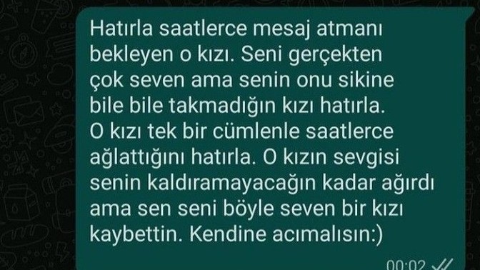 Ayrılık esnasında uzunca mesaj atanlardan mısınız yoksa kısa ve net konuşan mı?