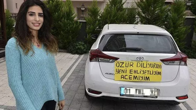 Arabamın arkasına "dikkat, acemi sürücü" yazdırmam saçma mı olur?