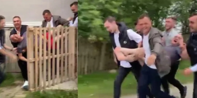 Mudurnuda bayram namazına gelmeyenler buz gibi suya atıldı! Bayram namazına gittiniz mi?