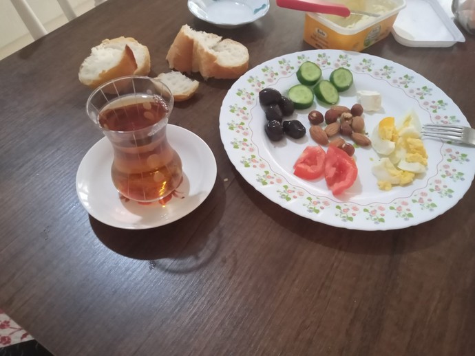 Baya doyurucu sağlıklı kahvaltım var😂?