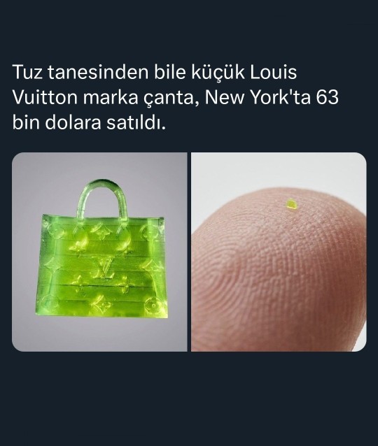 Gözle bile görülemeyen Louis Vuitton marka çanta 63 bin dolara satıldı! Değer mi?