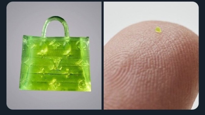Gözle bile görülemeyen Louis Vuitton marka çanta 63 bin dolara satıldı! Değer mi?