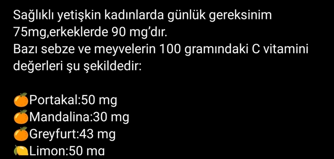 C vitamini takviyesi alıyor musunuz? Günlük ne kadar C vitamini tüketeceğinizi biliyor musunuz?