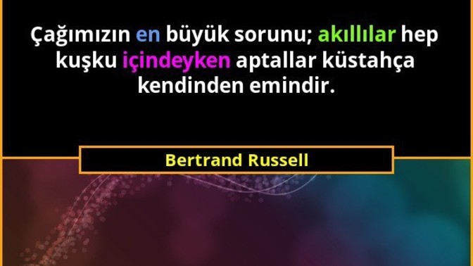 Size göre çağımızın en büyük sorunu nedir?