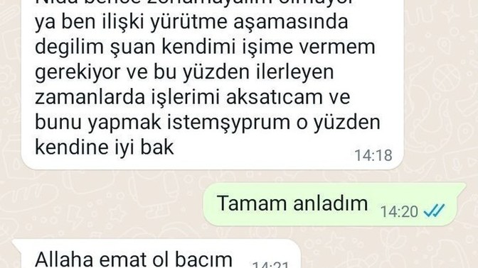 Onu kaybetmek istemiyorum. Karşılık olarak ne cevap yazabilirim?