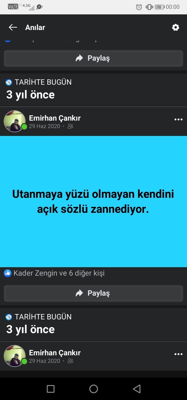 Aciksozlu musun utanmaz mi?