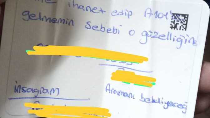 Bu kartı cebime bırakıp kaçan adam, 1 gün sonra tekrar geldi neden sizce?