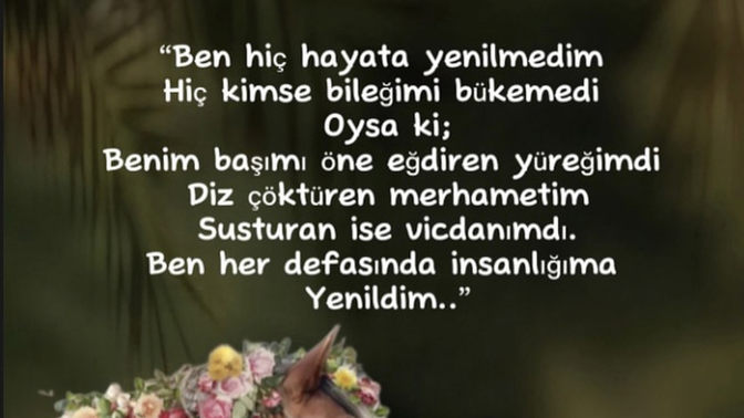 Bu hayatta en çok neye yenildin?