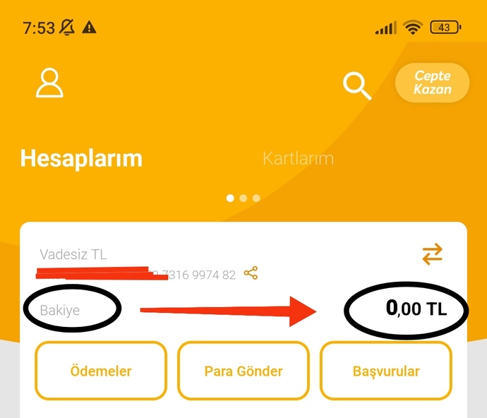 Hesabı benim gibi boş olan var mı?